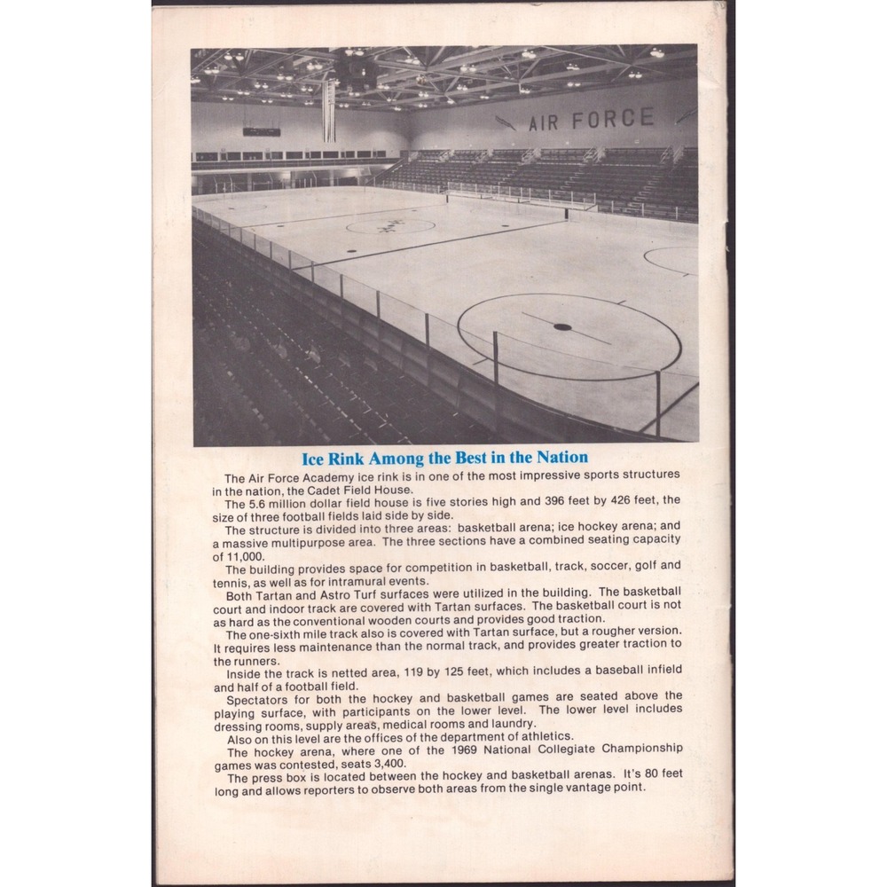1978-1979 Air Force Academy Falcons Ice Hockey Media Guide Colorado Springs - Picture 2 of 3
